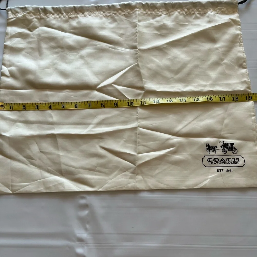 Coach dust bag cream color